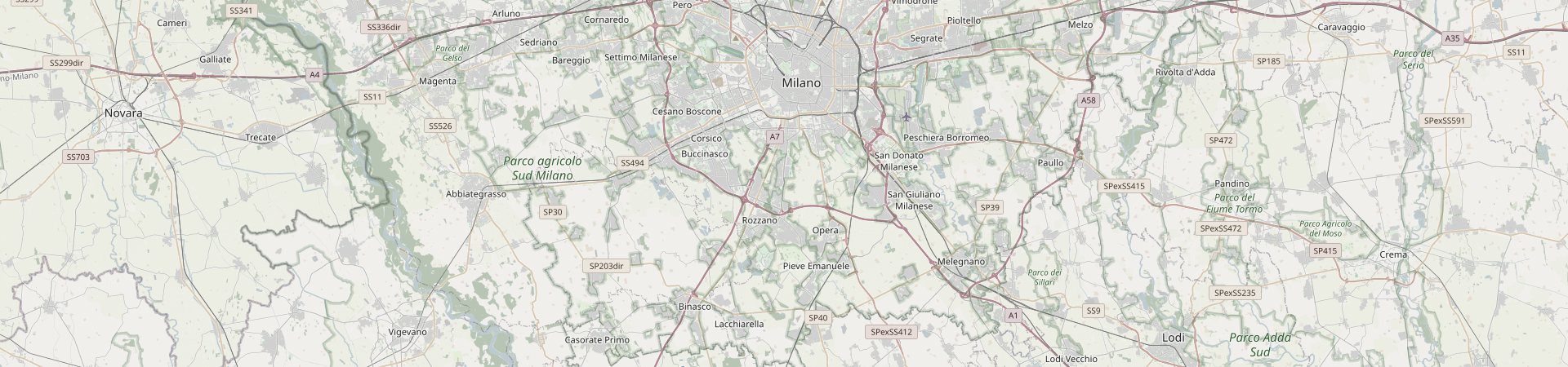 Map: Ghirò Studio in Pieve Emanuele, south of Milan